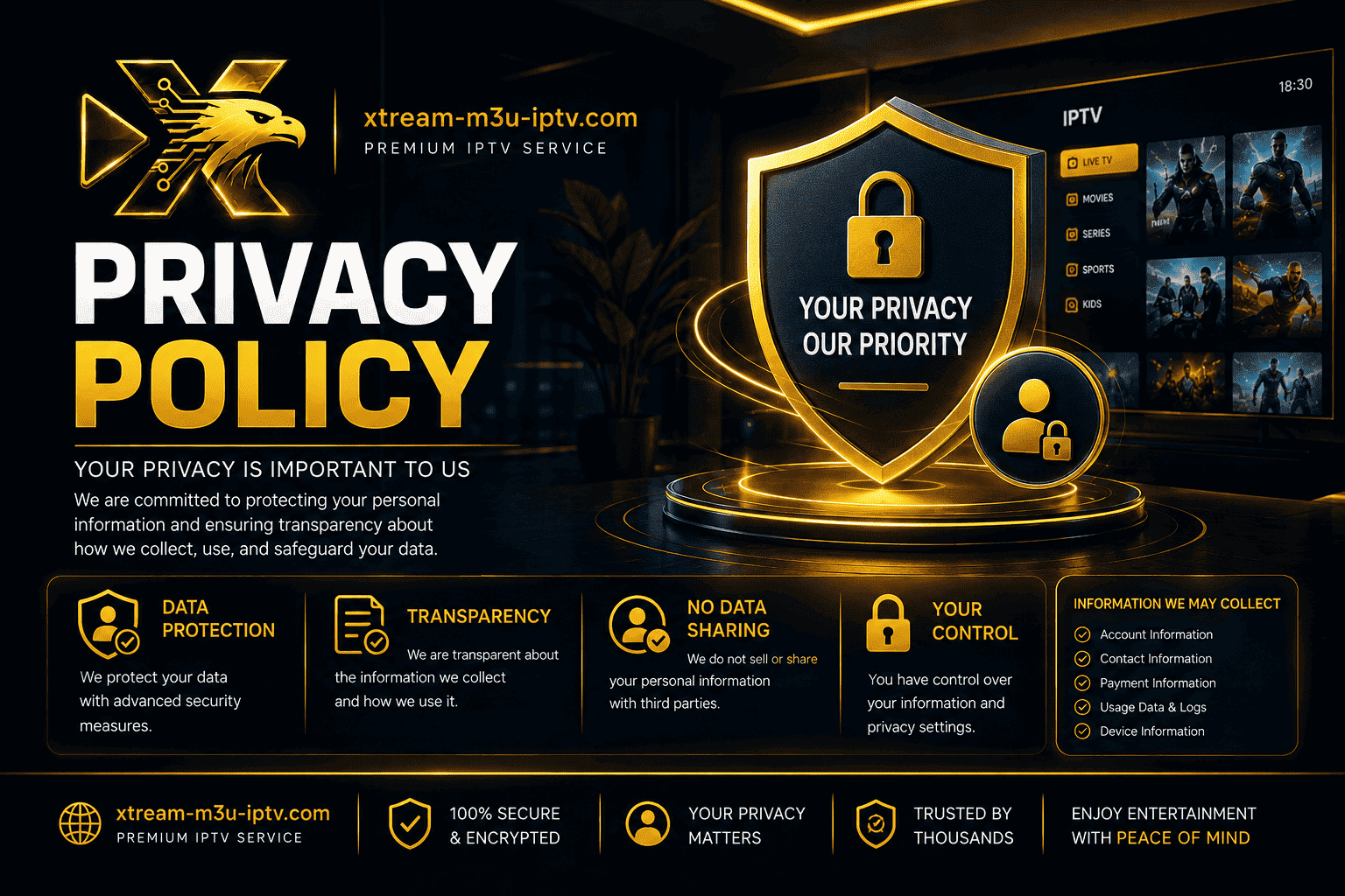 xtream m3u iptv Privacy Policy